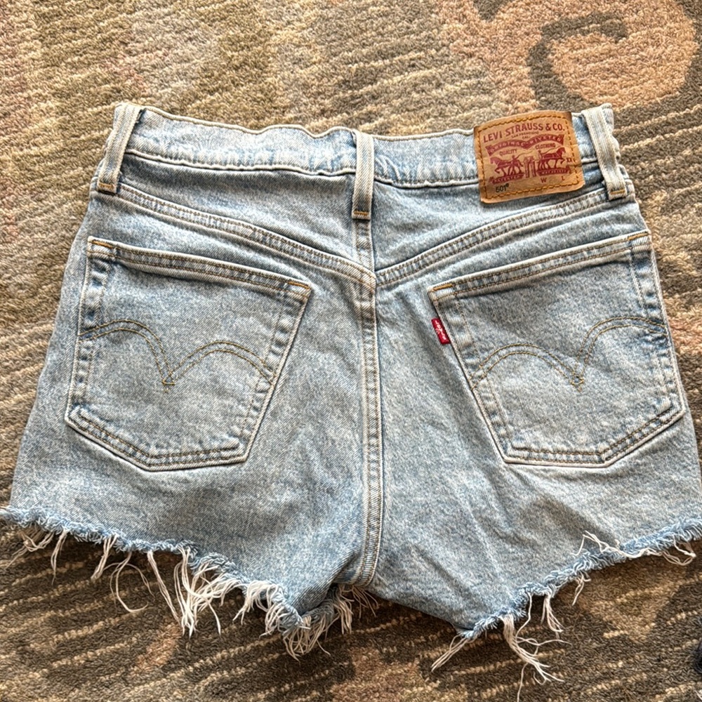 Levi's Women's Light Blue Denim Shorts